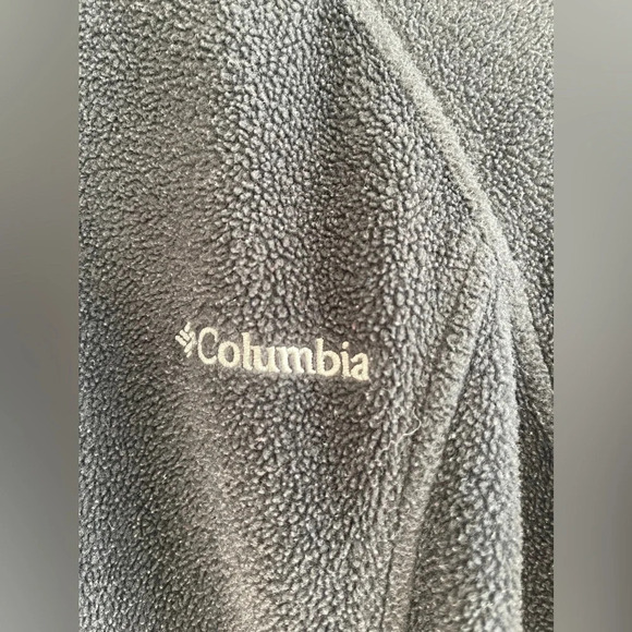 Columbia Black Fleece Jacket w/ Pink Breast Cancer Ribbon Women’s Size Medium - Picture 4 of 15
